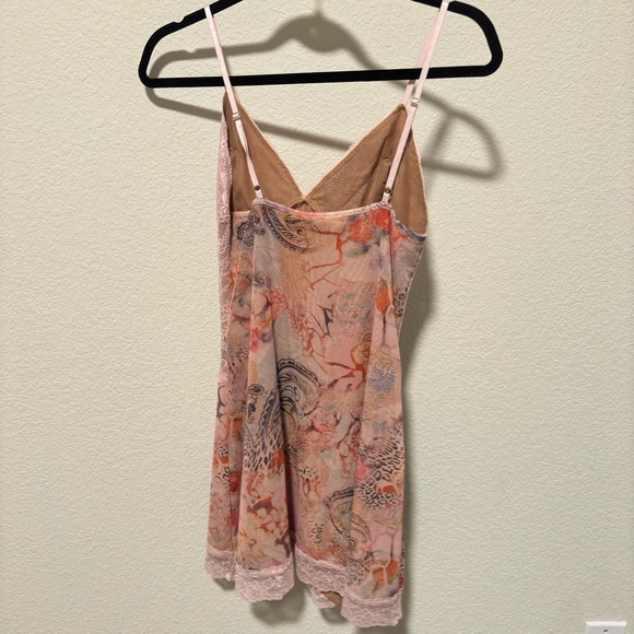 I. AM. GIA. Women’s Lace Floral Pink Mini Dress, Medium - Picture 4 of 5